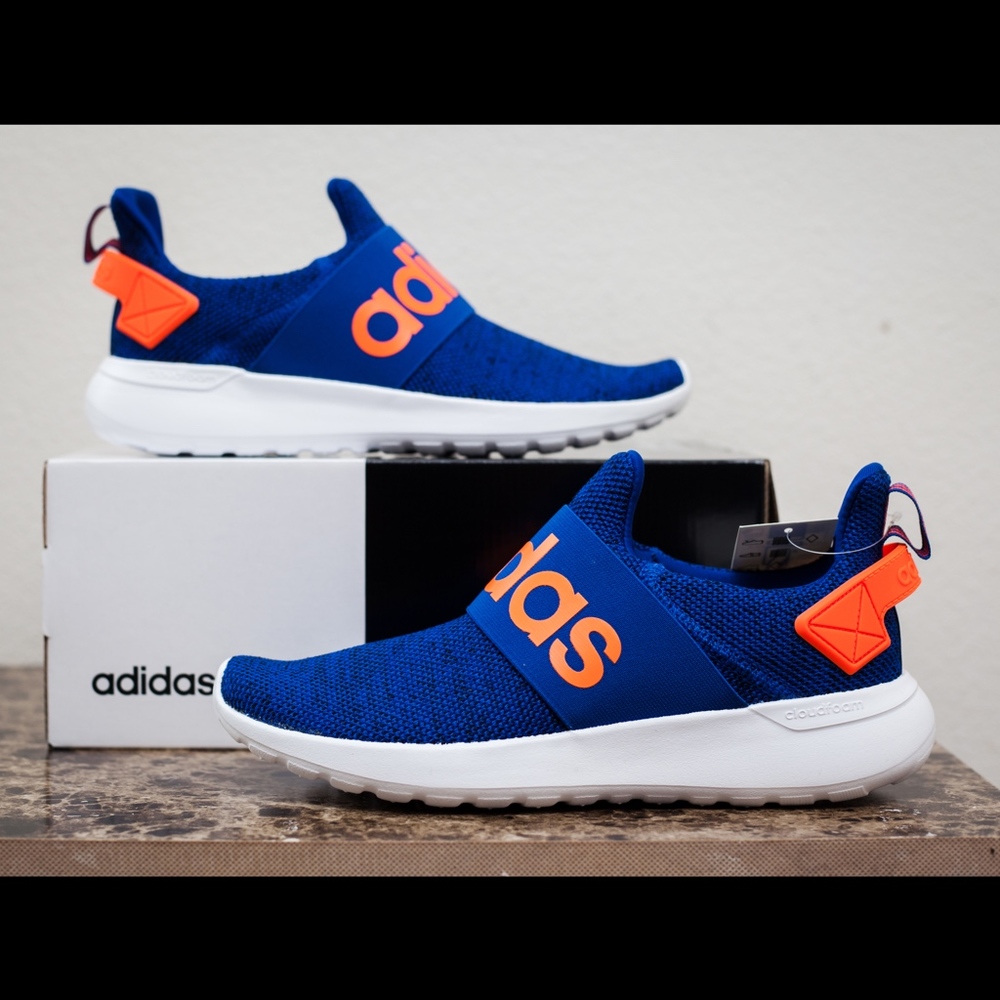 NEW ADIDAS / Blue, Orange Youth Lite Racer Adapt K